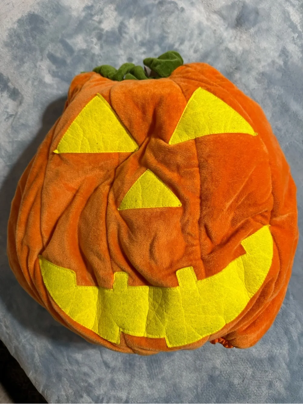 Pottery Barn Kids Orange Pumpkin Jack-O'-Lantern Plush Costume - Picture 1 of 5
